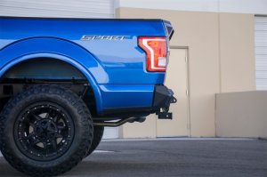 Ford F-150 Bumper - Rear - Addictive Desert Designs - Stealth Fighter - Hammer Black with Satin Black panels - `15-`18